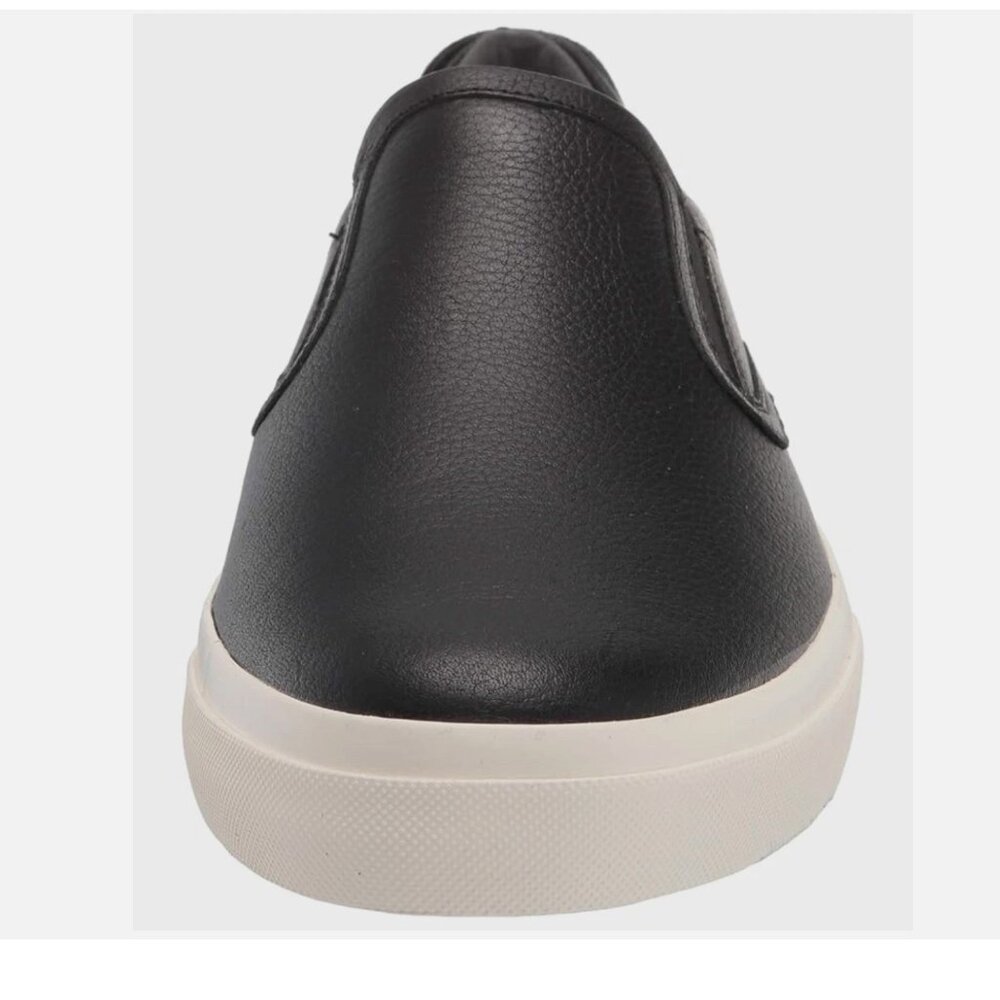 NEW NIB Vince Men’s Fairfax Black Leather Slip On Shoes Leather US 9 - Picture 3 of 12
